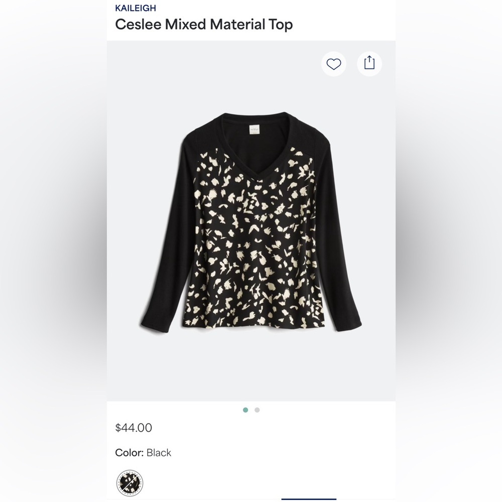 Mixed Material Blouse